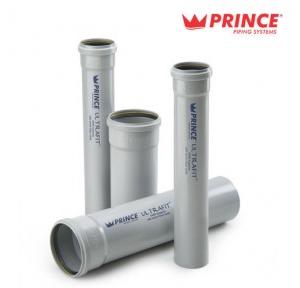 Prince Ultrafit UPVC SWR Pipe Single Socket Rubber Ring Joint 90 mm Type A, Length: 6 ft.